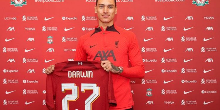 Liverpool sign Darwin Nunez from Benfica for club-record £85m fee with the striker agreeing a six-year deal on £140,000-a-week (photos)