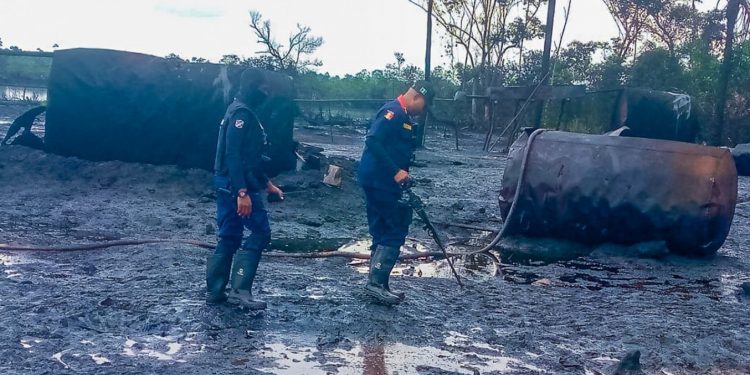 NSCDC bursts five illegal refineries, arrests two suspects in Delta State