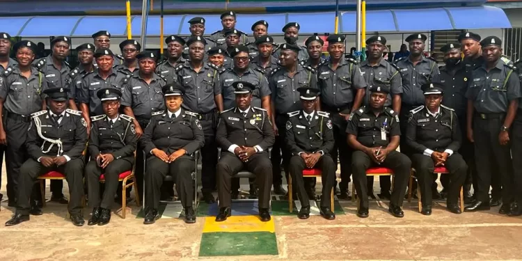 Police task newly promoted Spy officers on discipline