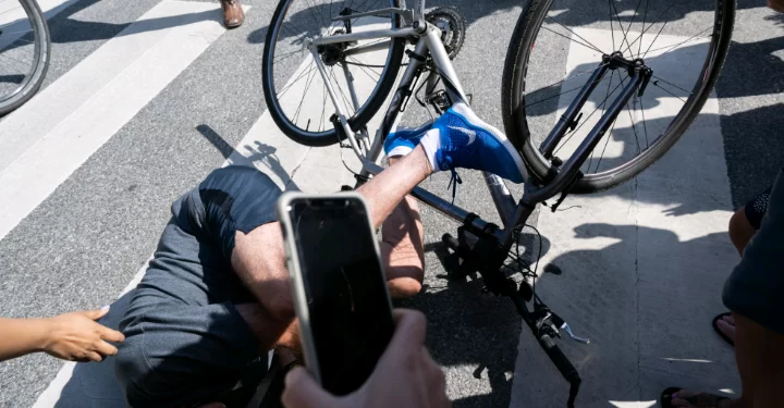 Biden falls during bicycle ride, says, ‘I’m good’
