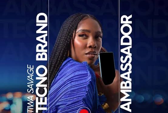 TECNO Unveils Tiwa Savage as First Female Brand Ambassador