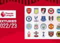 2022-2023 season: premier league releases fixtures