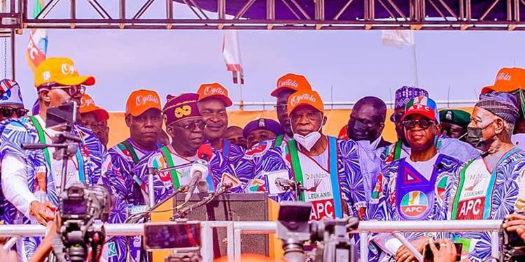 Osinbajo, Aregbesola absent, Tinubu, others campaign for Oyetola