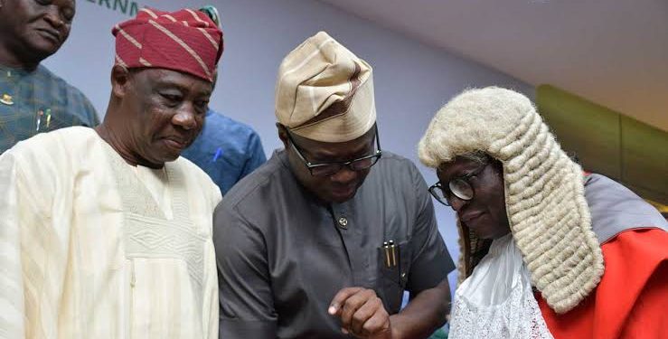 Oyo CJ swears in Bayo Lawal as new Deputy Governor