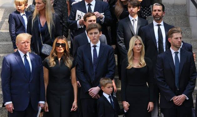 Donald Trump Attends Ex-Wife, Ivana’s Funeral (Video)