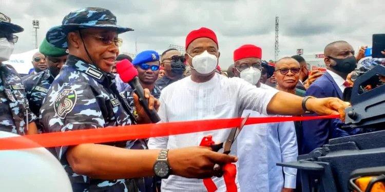 Gov Uzodimma reassures Imo residents of peace, security as IGP receives armored personnel carriers from imo govt