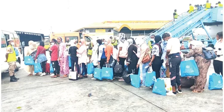 30 children, 144 Libya returnees arrive Nigeria