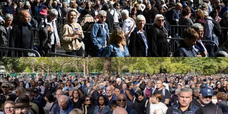 Pictorial: Waiting time in queue to pay respects to Queen Elizabeth II stretches to 19 hours