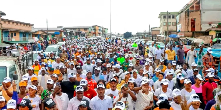 2023: APC youths defy rain to march for Tinubu/Shettima in Osun