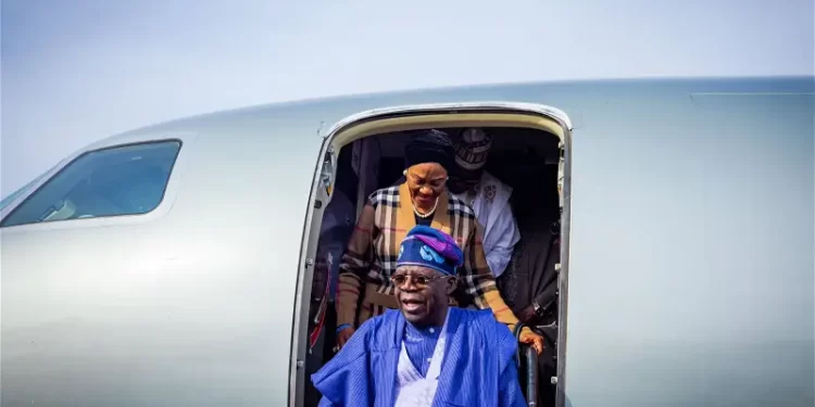 Shun rumours, I’m strong, Tinubu says on arrival from France