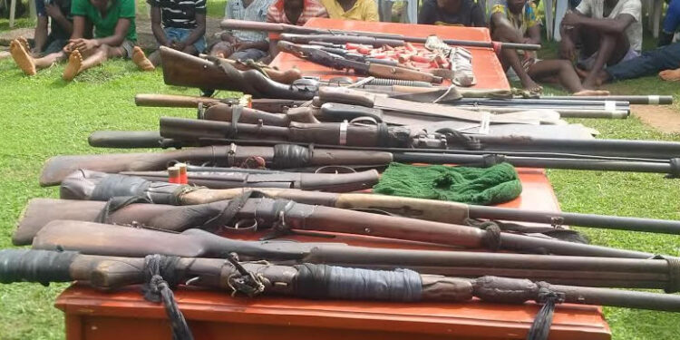 Police recover 520 illegal firearms, arrest 297