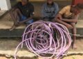 Oyo NSCDC Parades Togolese, Others For Allegedly Stealing Street Light Cable