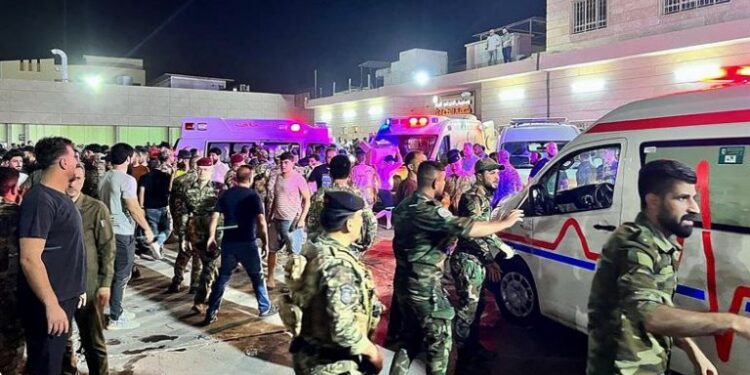 DISASTER: no fewer than 100 dead in Iraq wedding fire
