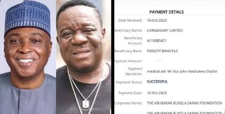 Bukola Saraki Foundation Covers Medical Expenses for Nollywood’s Mr. Ibu