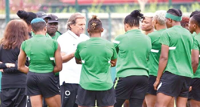 Super Falcons Coach Randy Waldrum Absent in Key Olympic Qualifier vs Ethiopia