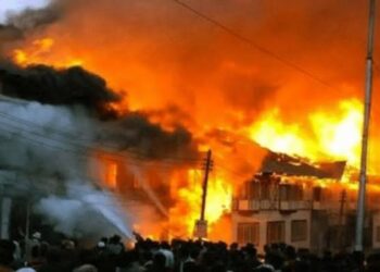 Ladipo Plank Market Engulfed in Midnight Inferno