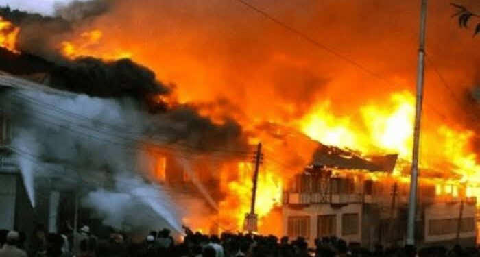 Ladipo Plank Market Engulfed in Midnight Inferno