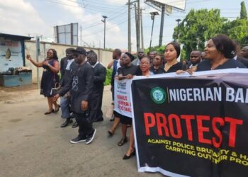 Femi Falana Leads Lawyers in Lagos Protest Against Police Brutality
