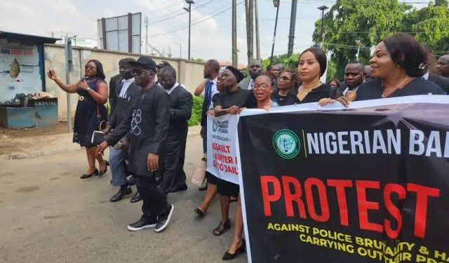 Femi Falana Leads Lawyers in Lagos Protest Against Police Brutality