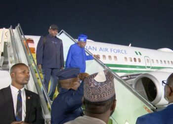 Presdent Tinubu Arrives in Addis Ababa for AU Summit